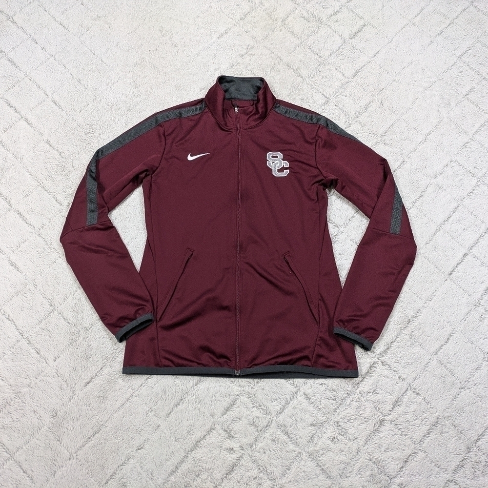 Nike Jacket Womens S Red Maroon Epic Training Full Zip South Carolina Gamecocks